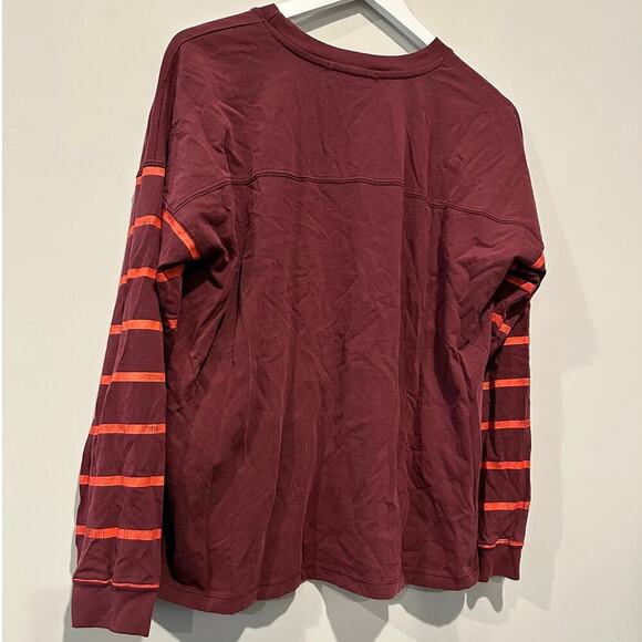 Daydreamer Size XS Red Maroon Los Angeles LA Graphic Long Sleeve Tee 100% Cotton - Picture 4 of 10